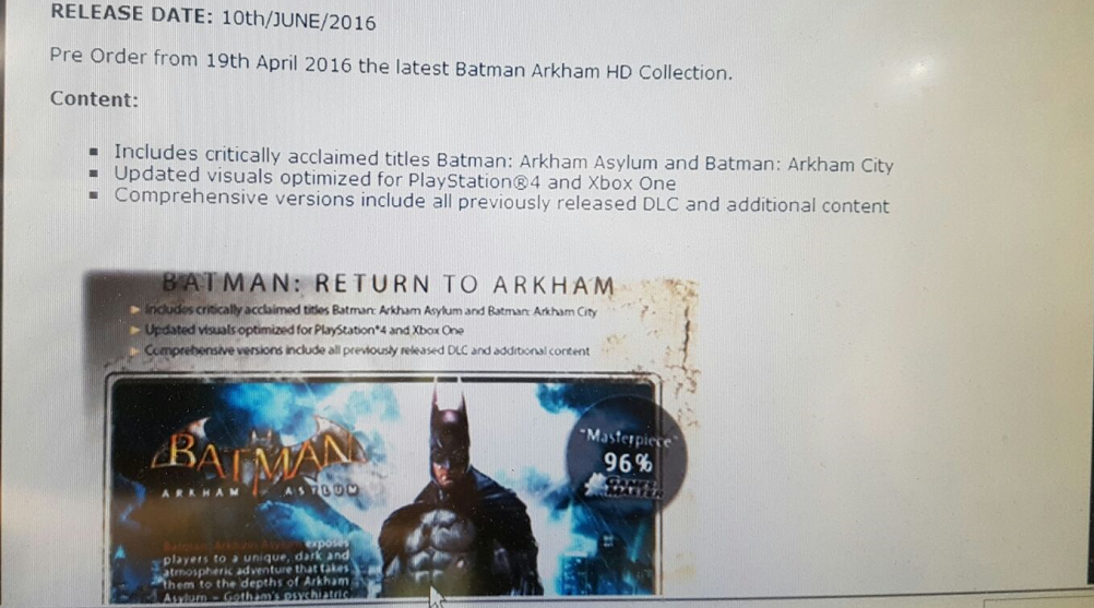 Batman Arkham HD kolekce zahrne jen první dva díly 122573