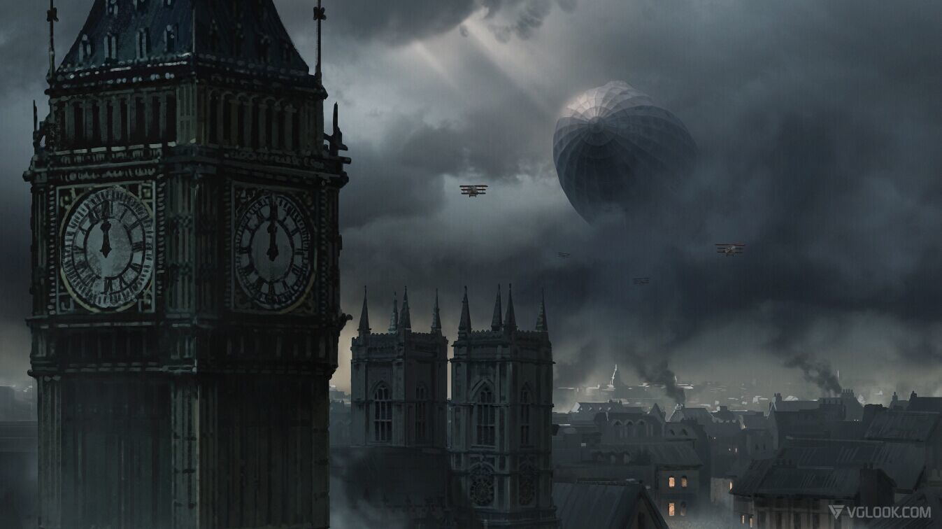 Zeppelin u Big Benu na konceptech Battlefieldu 1 124888