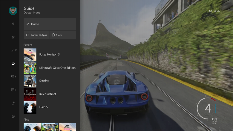 Detailní ukázka nového Xbox One Guidu 137234