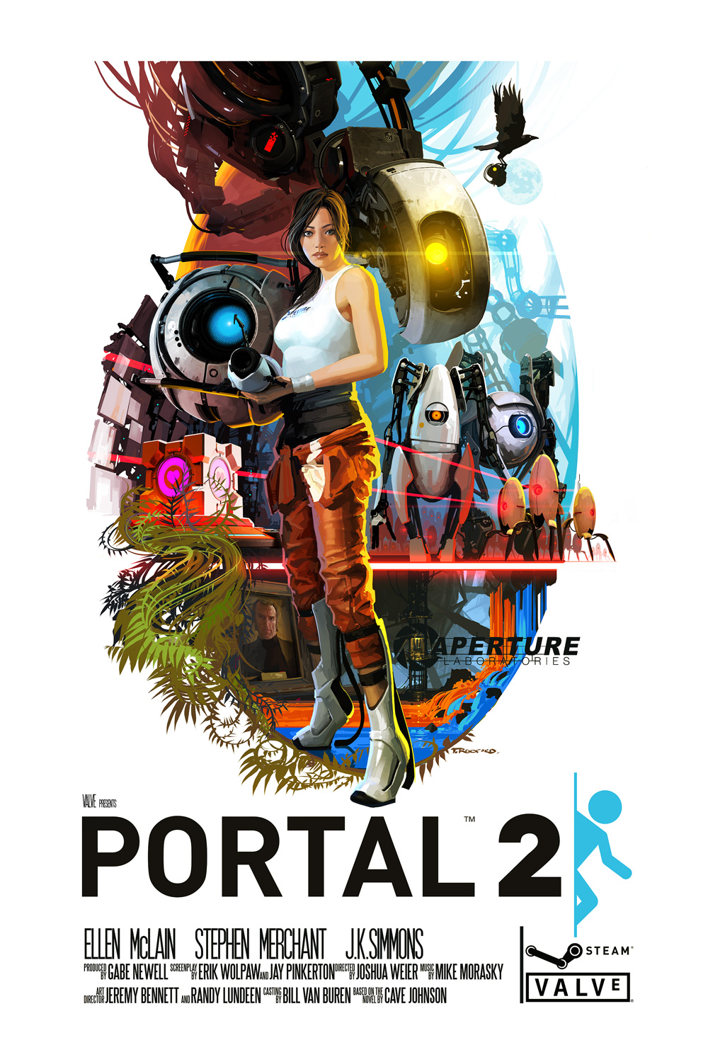 Portal 2 na fešném filmovém artworku 39674