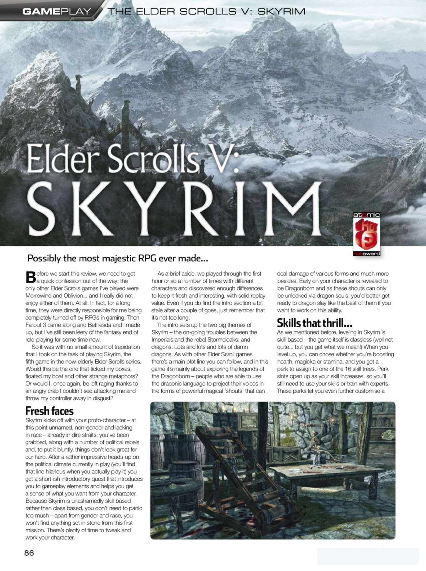 První recenze Elder Scrolls V: Skyrim 55085