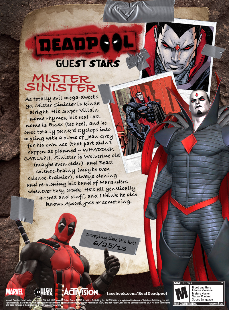 V Deadpool bude Mister Sinister a Psylocke 80475