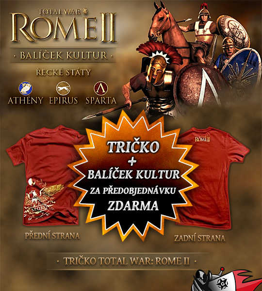 Tričko s motivem hry k předobjednávkám Total War: Rome 2 84472