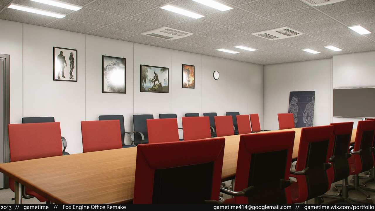 Kancelář Konami vytvořená v technologii CryEngine 3 85025