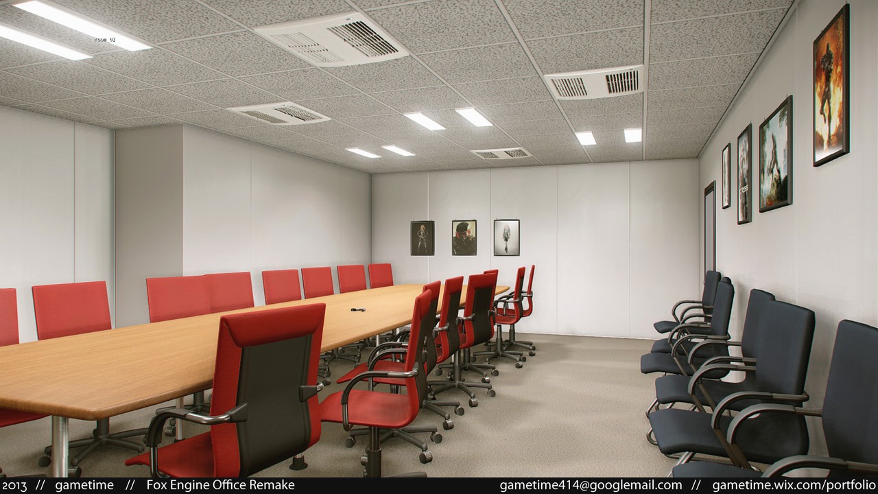 Kancelář Konami vytvořená v technologii CryEngine 3 85026