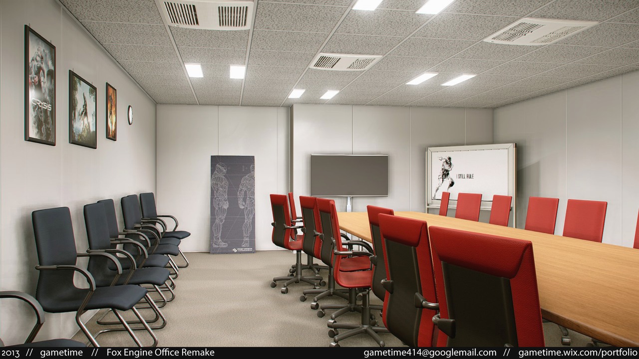 Kancelář Konami vytvořená v technologii CryEngine 3 85027
