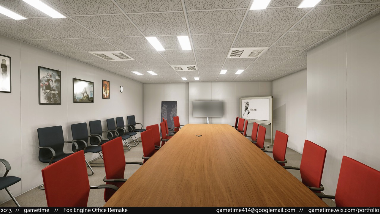 Kancelář Konami vytvořená v technologii CryEngine 3 85028