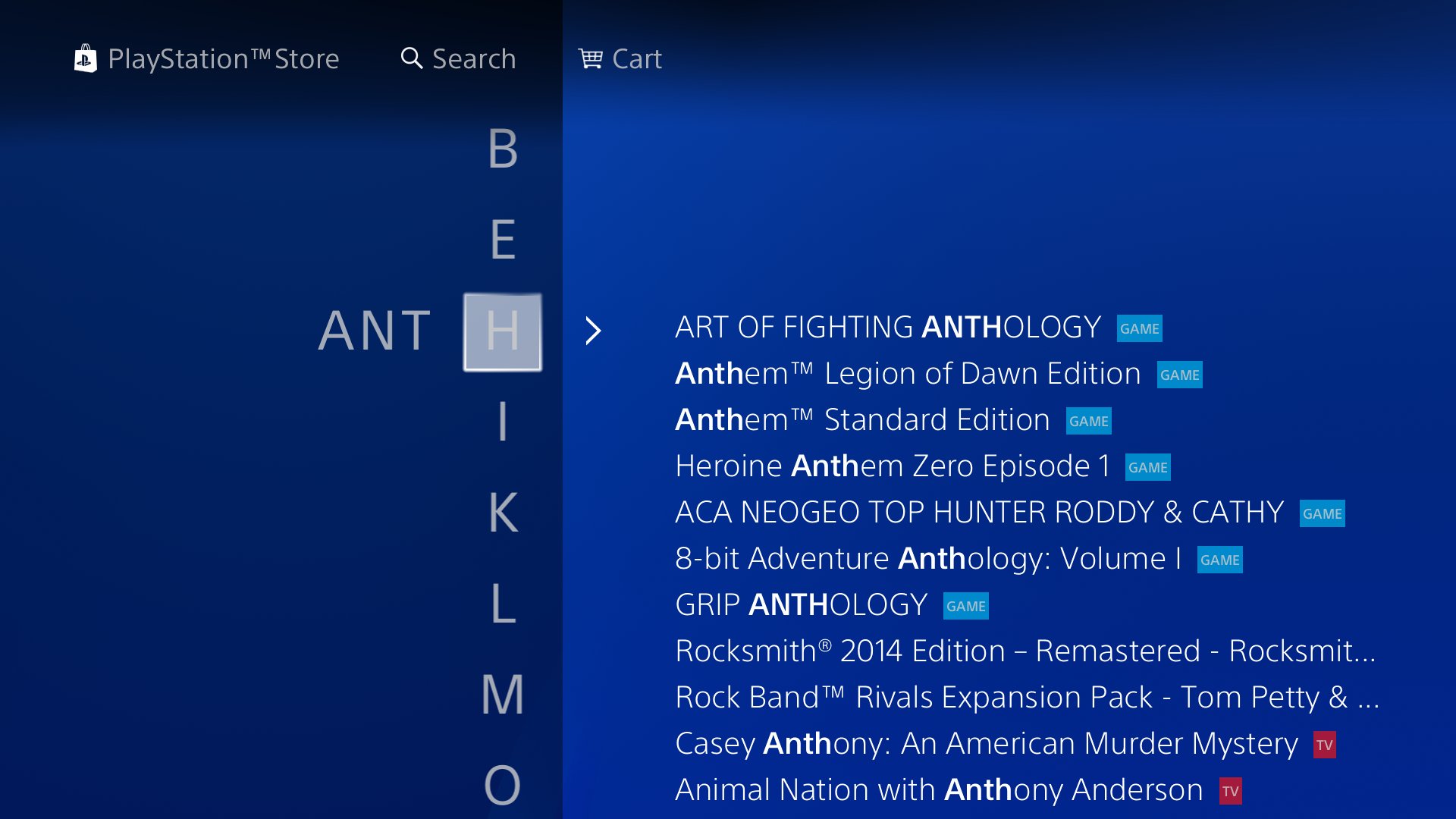 Sony změnila vyhledávání na PlayStation Store. Je snadnější VYHLEDAVANI 2