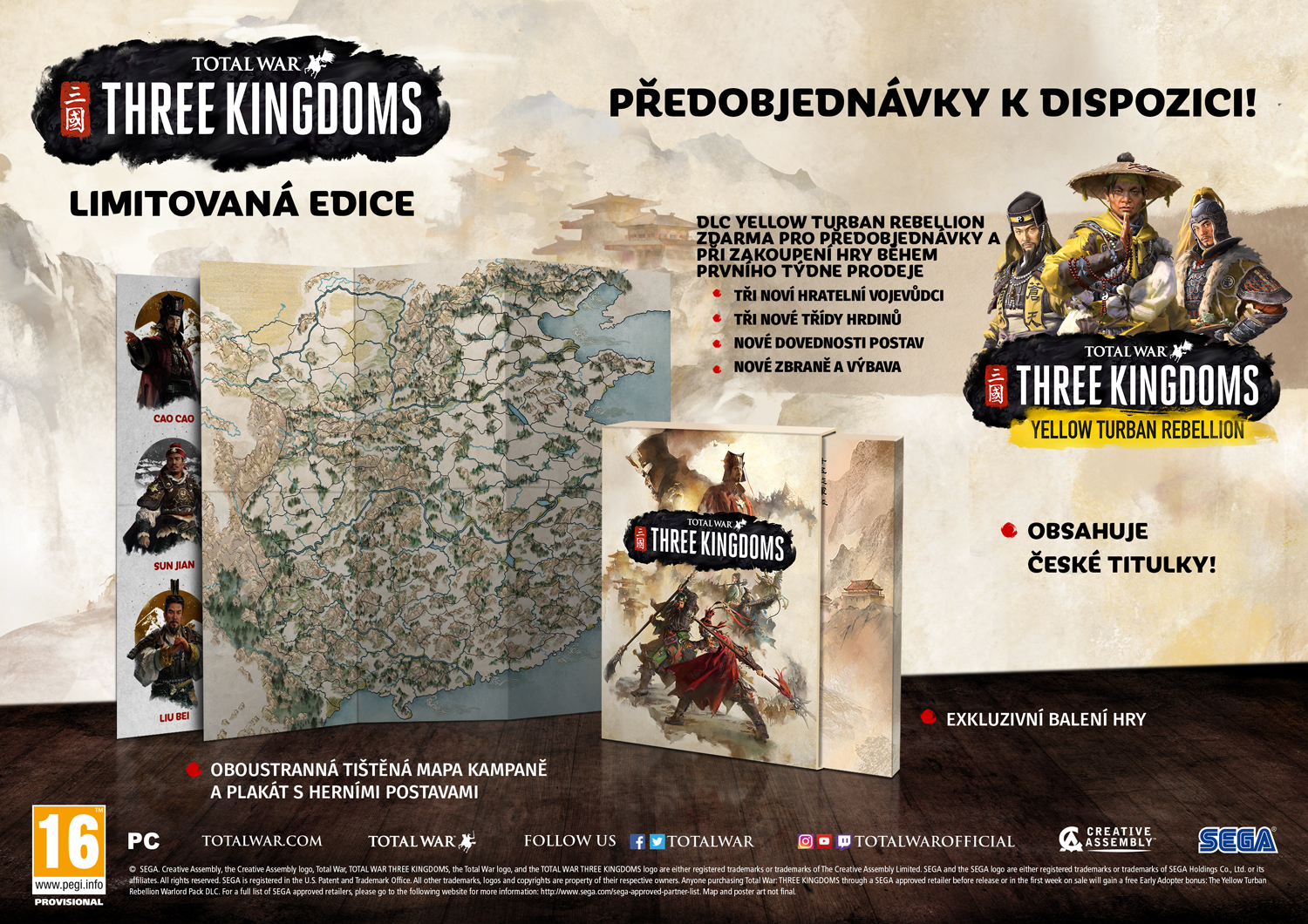 Představena limitovaná edice Total War: Three Kingdoms Limitovana edice Total War Three Kingdoms