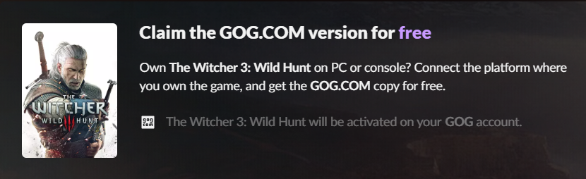 Zaklínač 3 na GOGu zdarma pro majitele jiných verzí hry Bez názvu 3