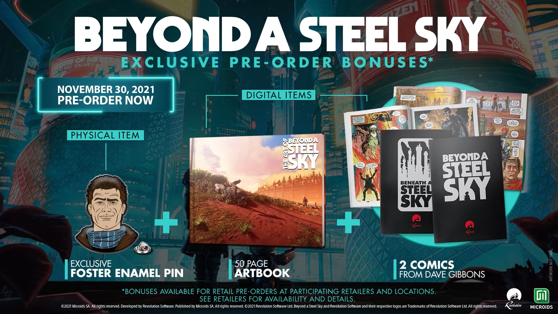 Datum vydání Beyond a Steel Sky pro konzole preorder