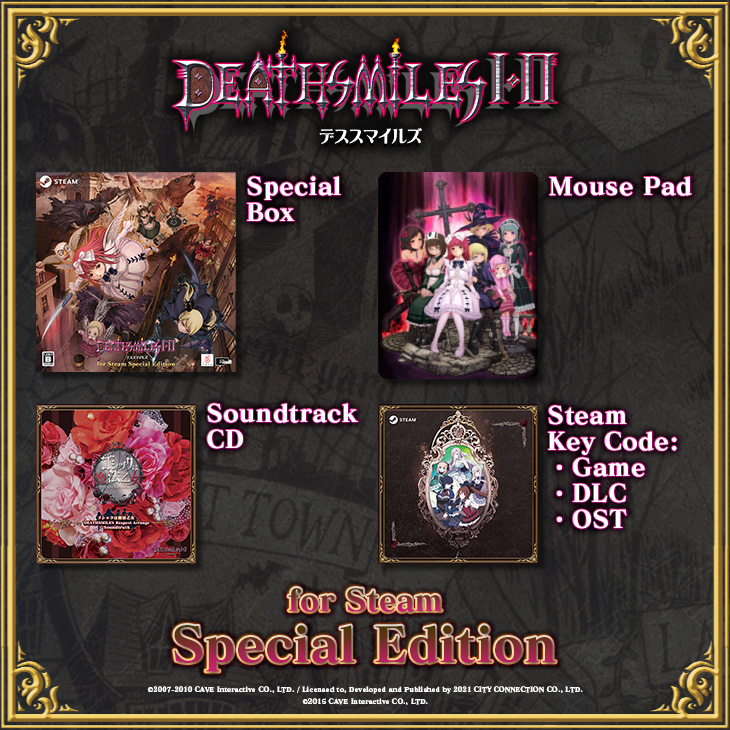 Přehled novinek z Japonska 16. týdne Deathsmiles I and II for Steam physical special editon