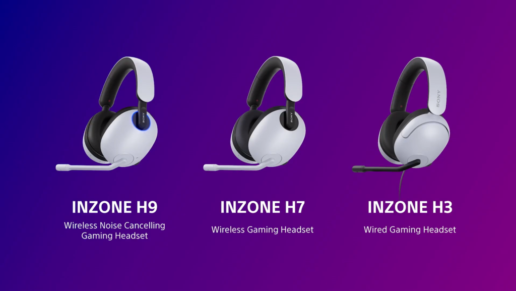 Sony oznamuje nové headsety a monitory inzoneheadset