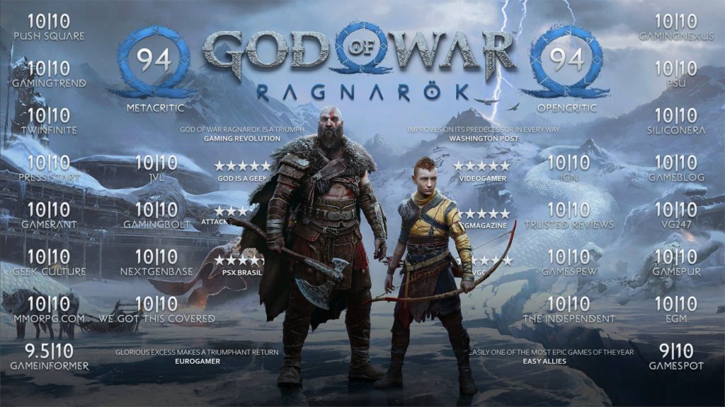 Souhrn recenzí hry God of War: Ragnarök gowr10