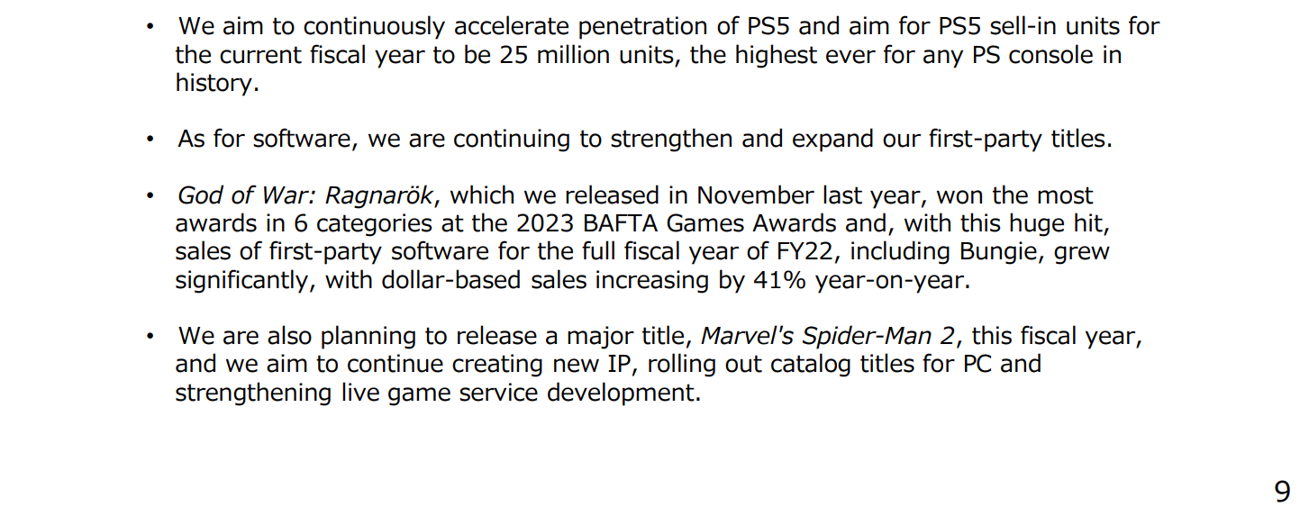 Sony potvrdila vývoj nových portů pro PC Sony e1682923374660