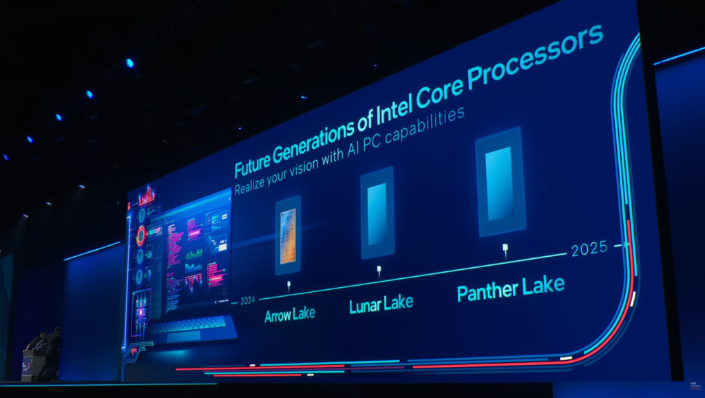 Intel představil své první čipletové procesory Meteor Lake roadmap
