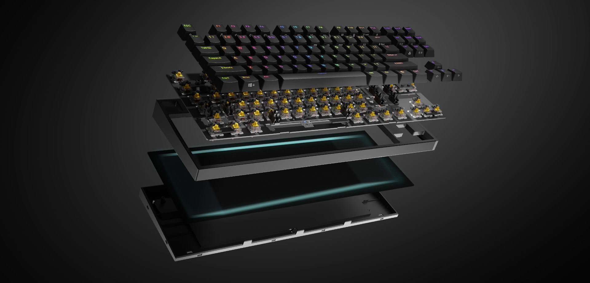 Genesis Thor 404 TKL je nová mechanická klávesnice pro náročné hráče Genesis THOR 404 TKL design