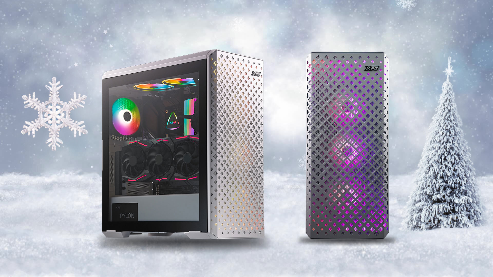 Bílé vánoce se stylovými PC skříněmi XPG ilustrace2 xpg white cases