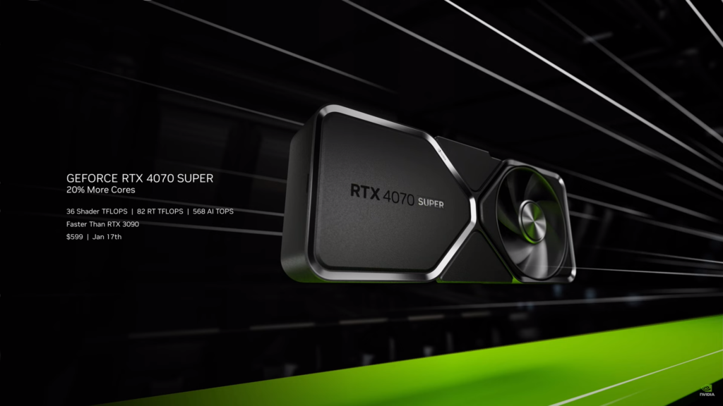 Nvidia na CES představila grafické karty RTX 40 Super 4070