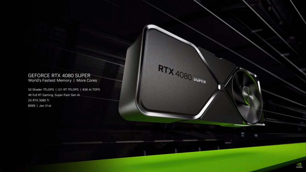Nvidia na CES představila grafické karty RTX 40 Super 4080